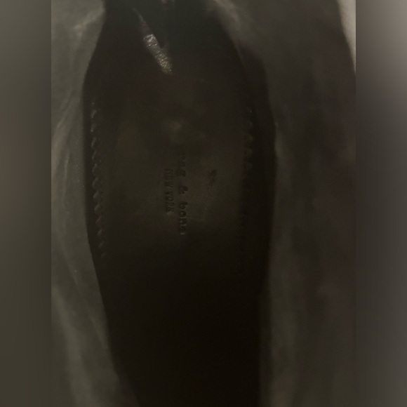 rag & bone Kerr Black Leather Back-Tab Boot 41 - Picture 7 of 10